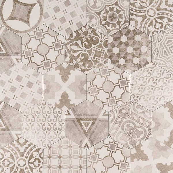Kenzzi Mixana 7X8 Hexagon Matte Porcelain Mosaic Tile