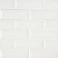 Whisper White 2x6 Beveled Handcrafted Subway Tile