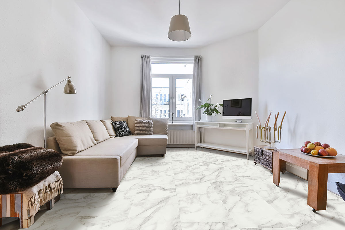 XL Trecento Calacatta Venosa Gold 18X36 Luxury Vinyl Tile